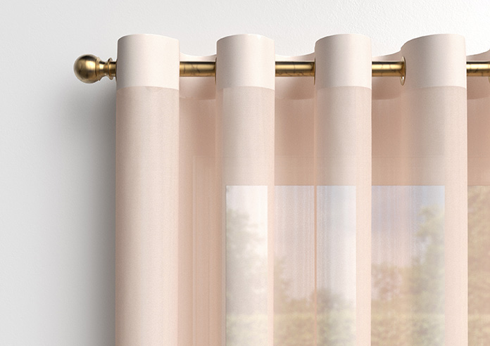 Pavia Voile, Peach Blush - Made to Measure Curtains - Image 13